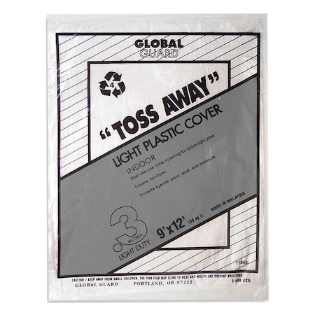 Premier 9X12 Globe .3 Mil Plastic Drop Cloth 11040